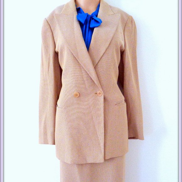 GIORGIO ARMANI LE COLLEZIONI 2 PIECE SKIRT JACKET
